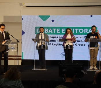 CRP18-MT realizou primeiro Debate Eleitoral entre chapas concorrentes ao Plenário do Conselho Regional de Psicologia da 18ª Região de Mato Grosso 2025
