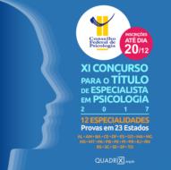 Abertas inscrições para concurso de especialista em Psicologia