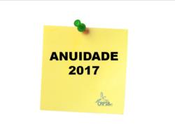 Atenção: pagamento da anuidade