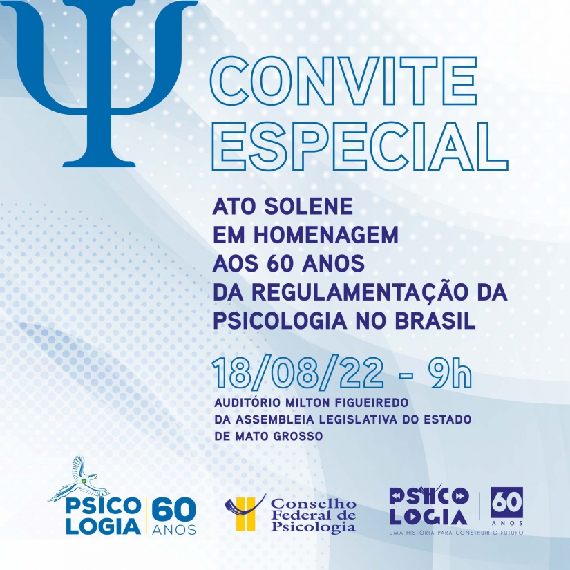 Ato solene na ALMT celebra os 60 anos da Psicologia no Brasil