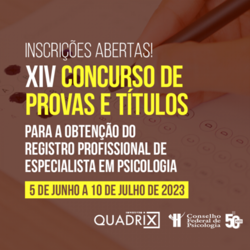 XIV Concurso de Provas e Títulos: CFP abre inscrições