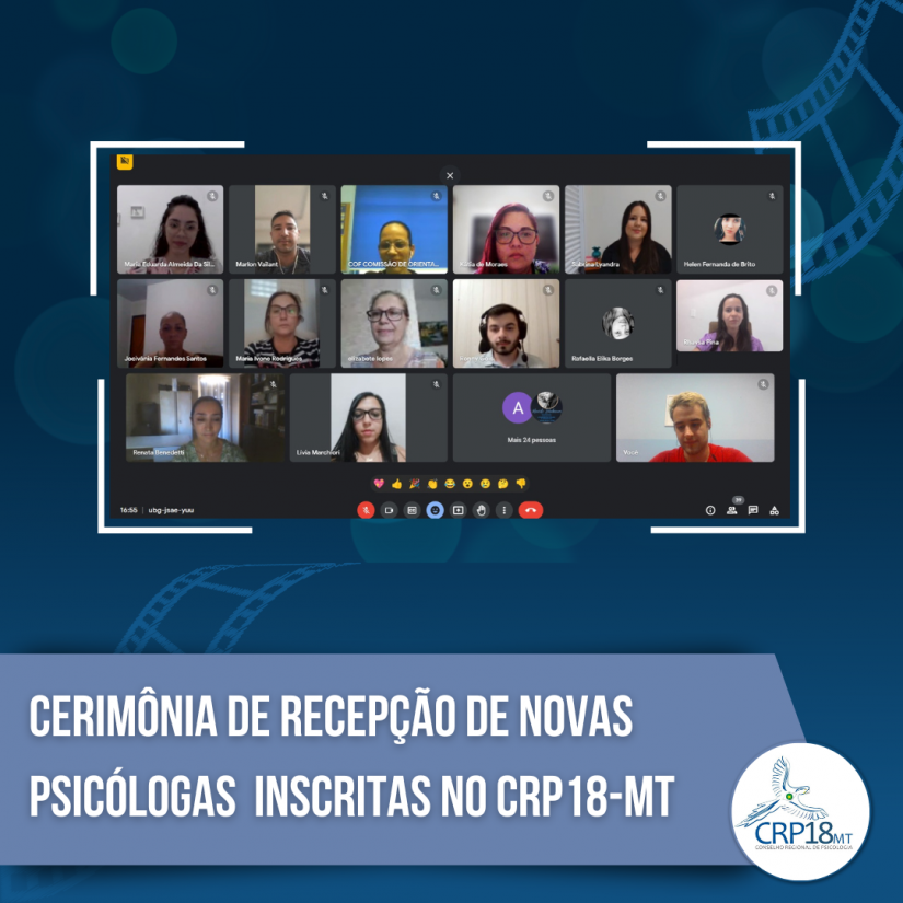 Cerimônia de recepção de novas psicólogas inscritas no CRP18-MT 