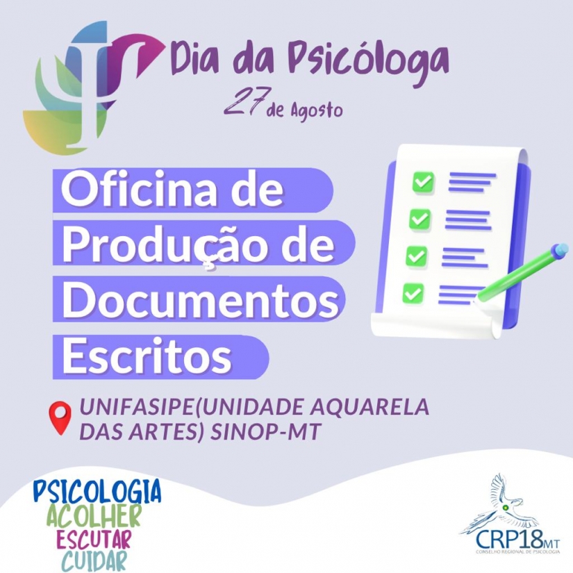 Oficina de Produção de Documentos Psicológicos Escritos em SINOP-MT