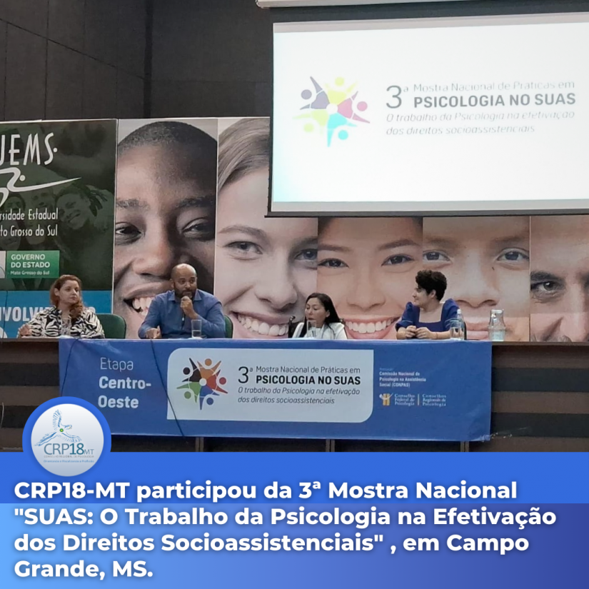 CRP18-MT Participa da 3ª Mostra Nacional 