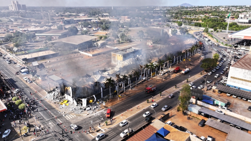 Incêndio Destrói Shopping Popular de Cuiabá: CRP18-MT Mobiliza Ações