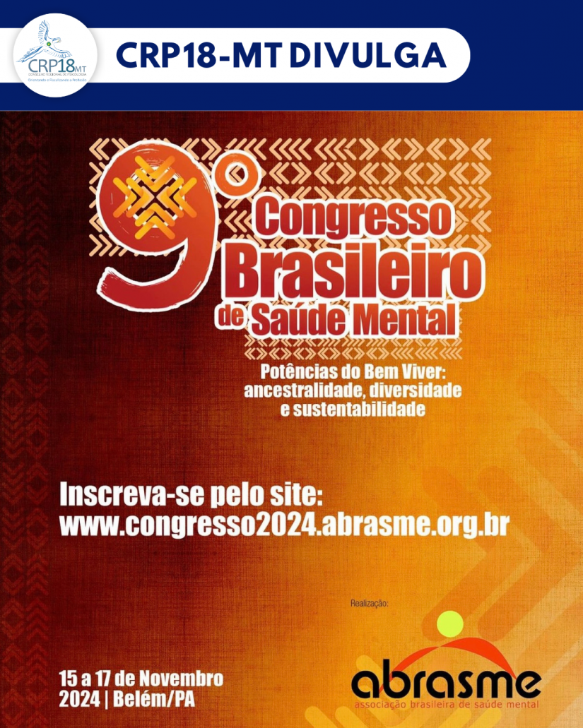 ABRASME anuncia 9º Congresso Brasileiro de Saúde Mental em Belém do Pará