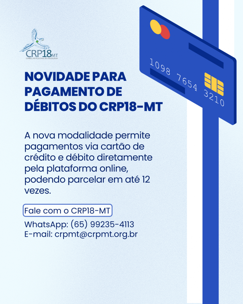 Conheça a Nova Modalidade de Pagamento via cartão de crédito ou débito