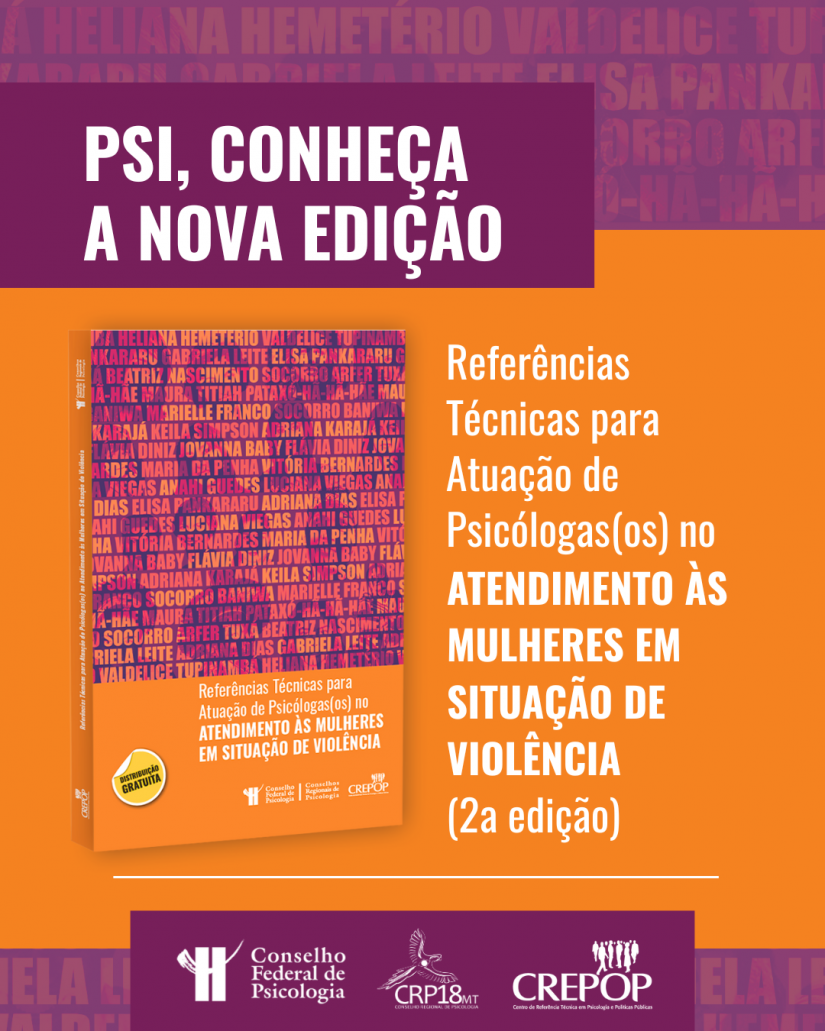 Referências Técnicas do CREPOP reafirmam compromisso ético da Psicologia no atendimento a mulheres em situação de violência