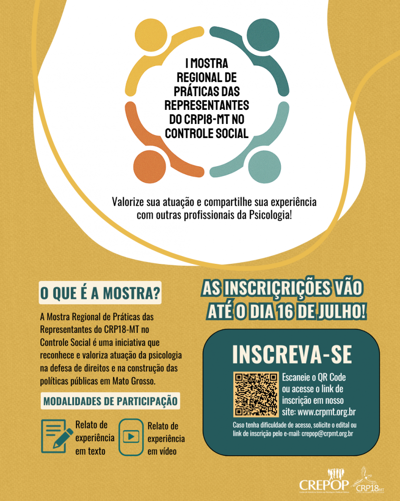 Participe da I Mostra Regional de Práticas de Representantes no Controle Social