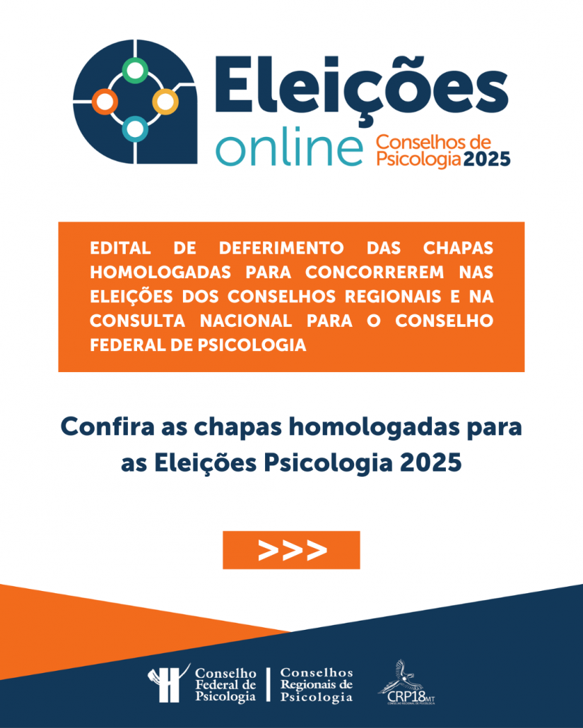 Confira as chapas homologadas para as Eleições 2025 do Sistema Conselhos de Psicologia