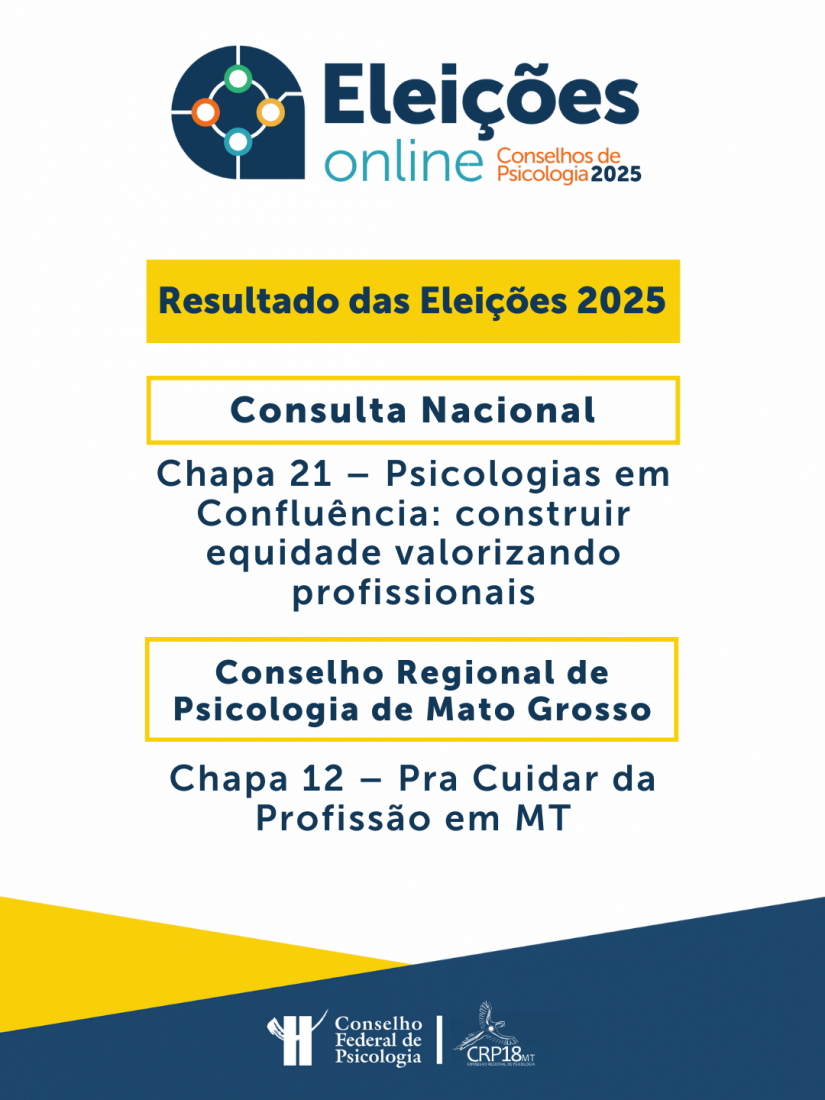 Resultado das Eleições 2025 define novas gestões do Sistema Conselhos de Psicologia