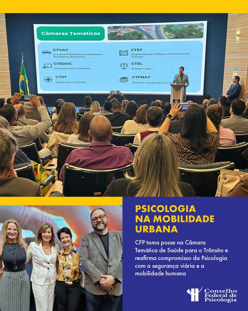 CFP integra Câmara Temática de Saúde para o Trânsito e fortalece compromisso da Psicologia com a mobilidade humana
