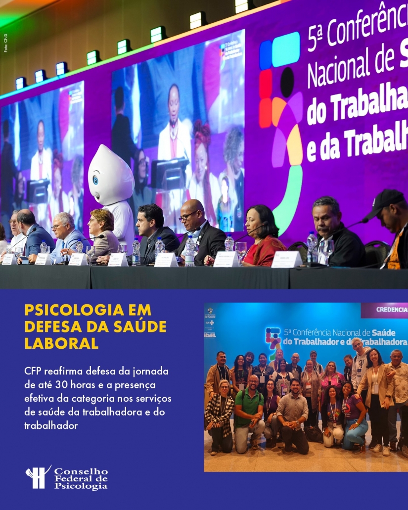 Psicologia garante avanços na 5ª Conferência Nacional de Saúde da Trabalhadora e do Trabalhador
