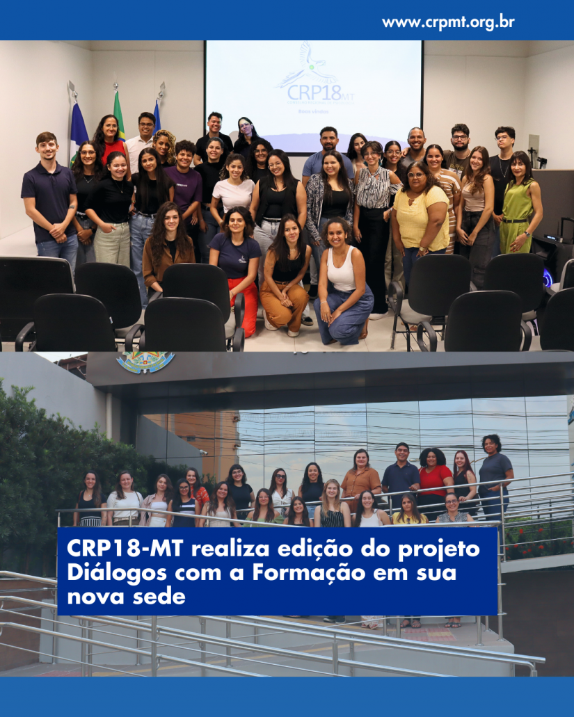 CRP18-MT realiza primeira edição do projeto Diálogos com a Formação em sua nova sede