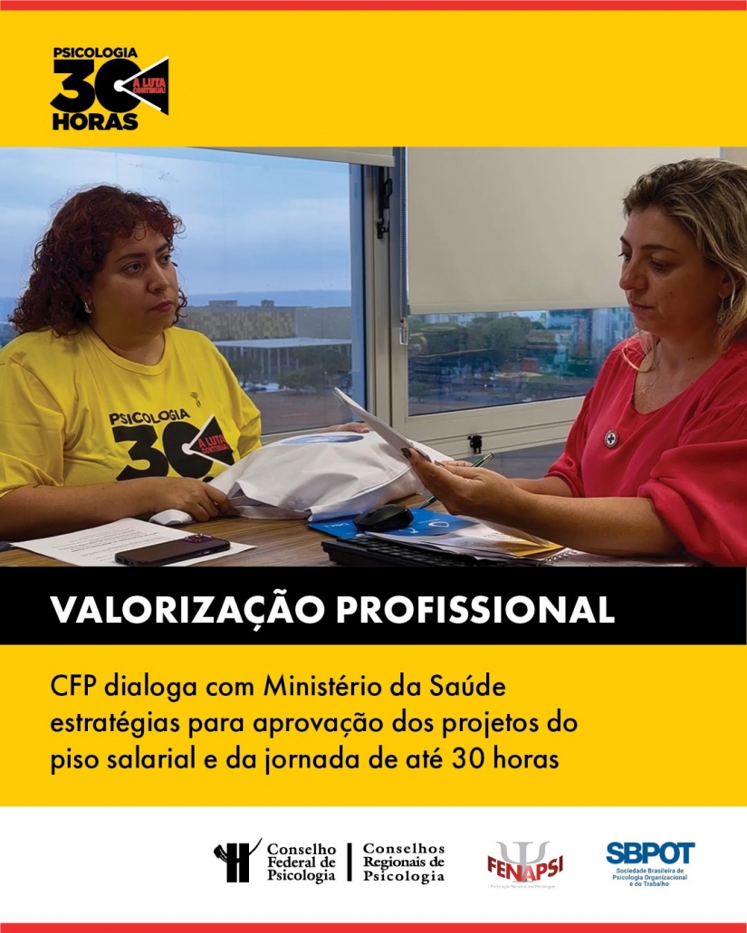 CFP discute financiamento para piso salarial e jornada de até 30 horas em audiência no Ministério da Saúde