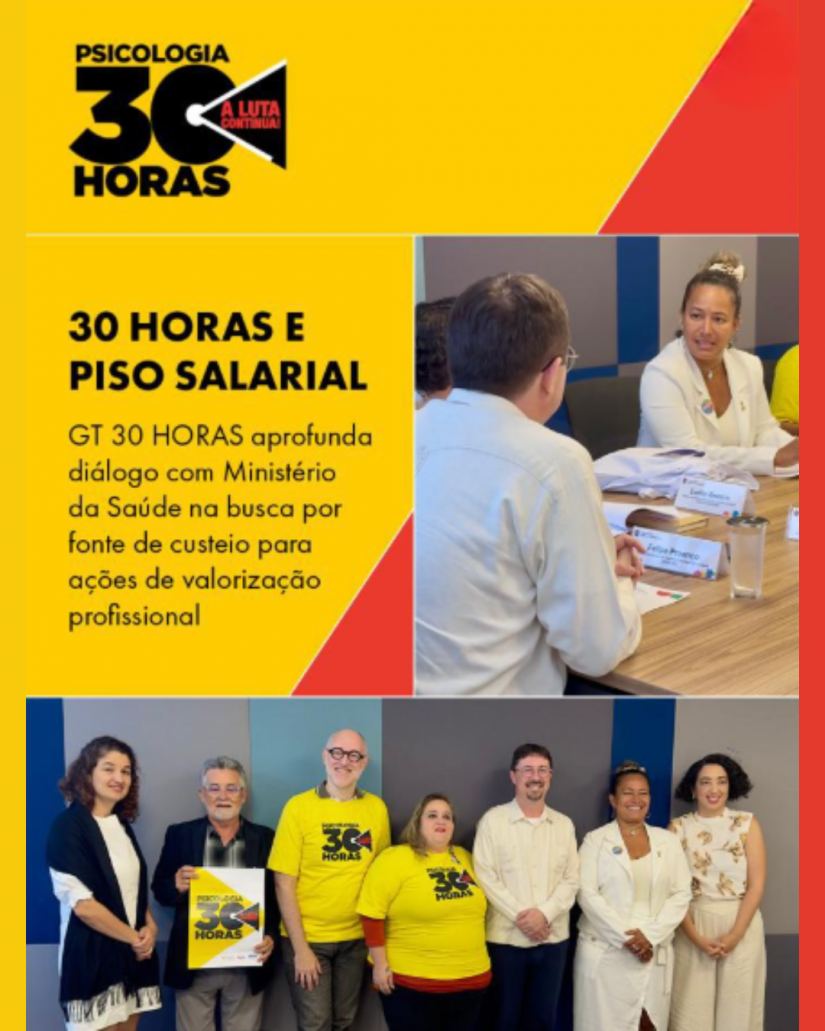 GT 30 Horas aprofunda diálogo com Ministério da Saúde sobre fontes de custeio para valorização profissional