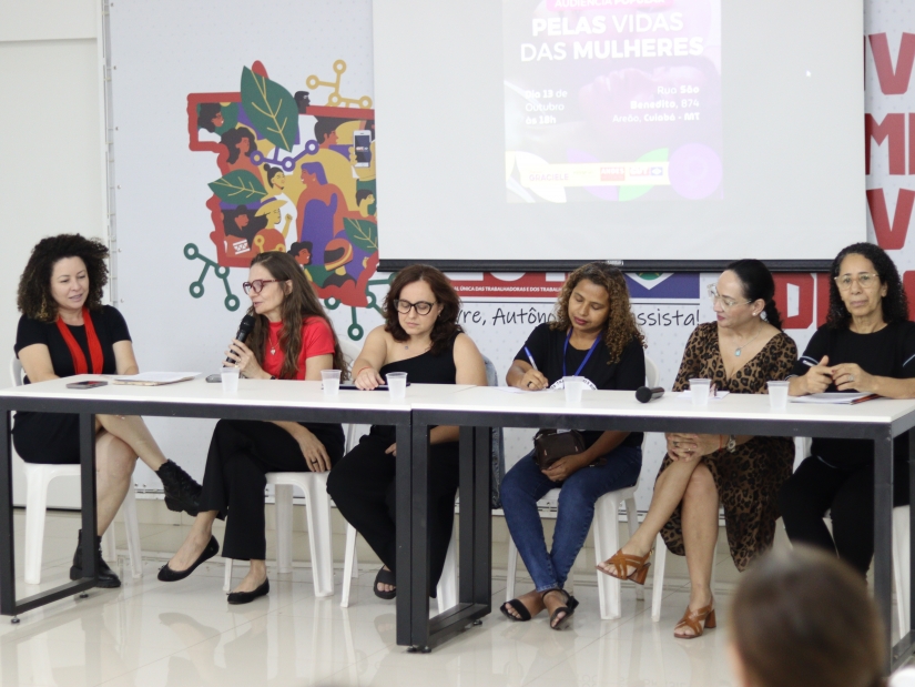 CRP18-MT participa da Audiência Popular “Pelas Vidas das Mulheres”, em Cuiabá