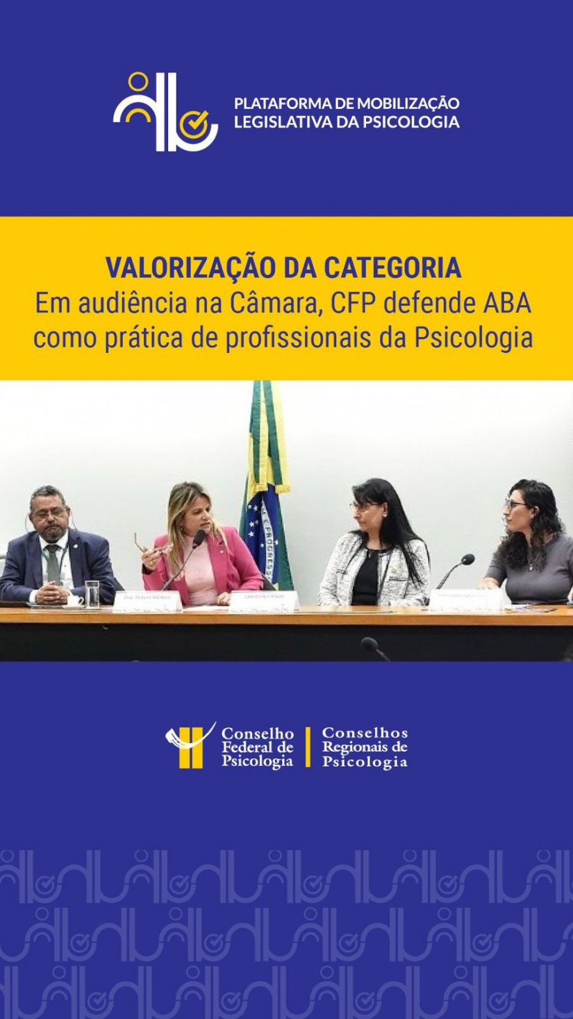 CFP defende que ABA permaneça no campo da Psicologia e se posiciona contra regulamentação como profissão autônoma