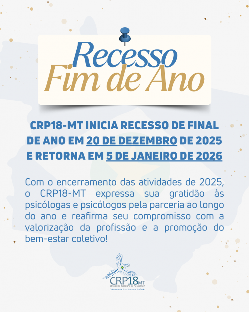 CRP18-MT Inicia Recesso de Final de Ano em 20 de Dezembro de 2025 e Retorna em 5 de Janeiro de 2026