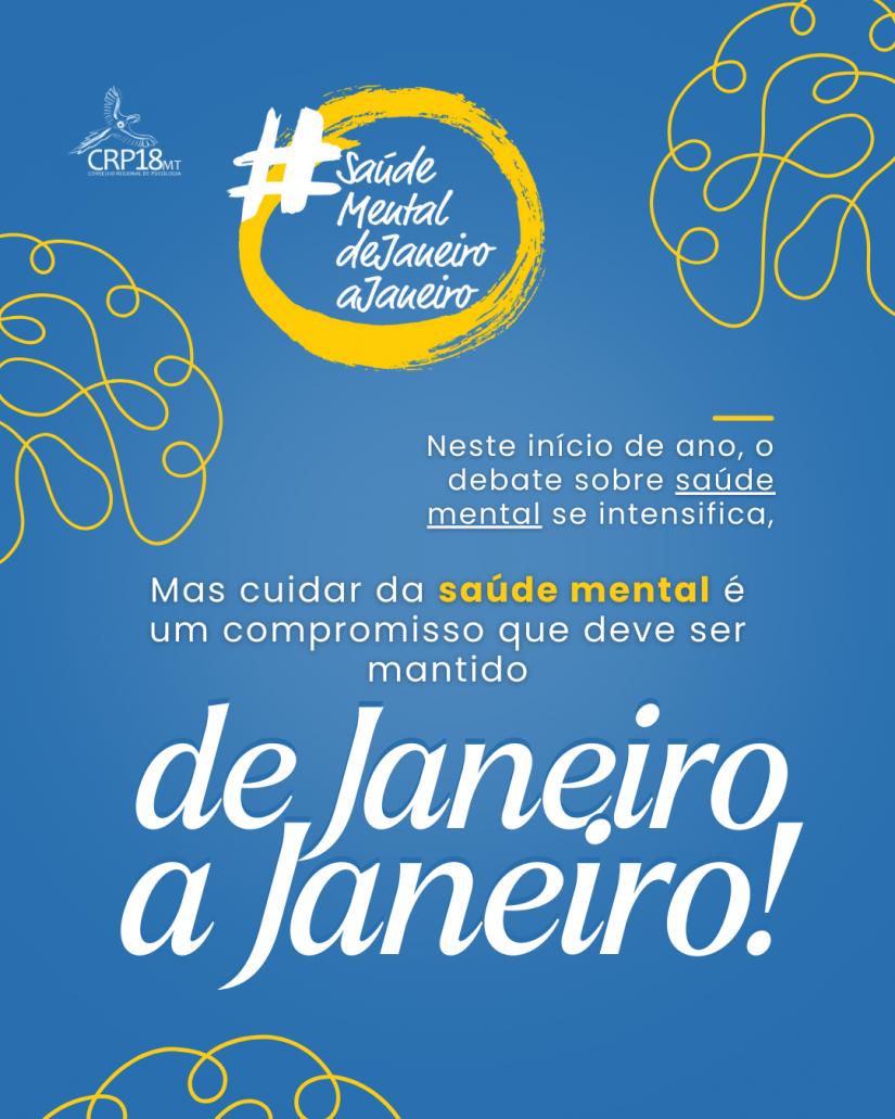 Saúde mental de janeiro a janeiro
