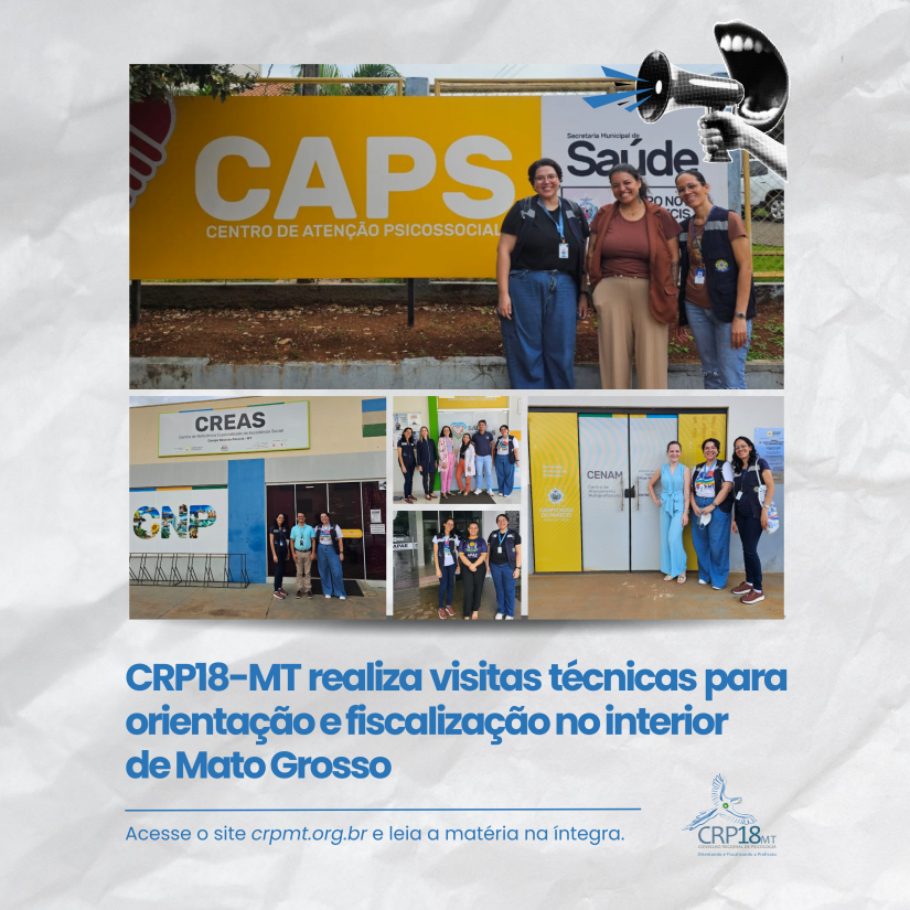 CRP18-MT realiza visitas técnicas para orientação e fiscalização no interior de Mato Grosso