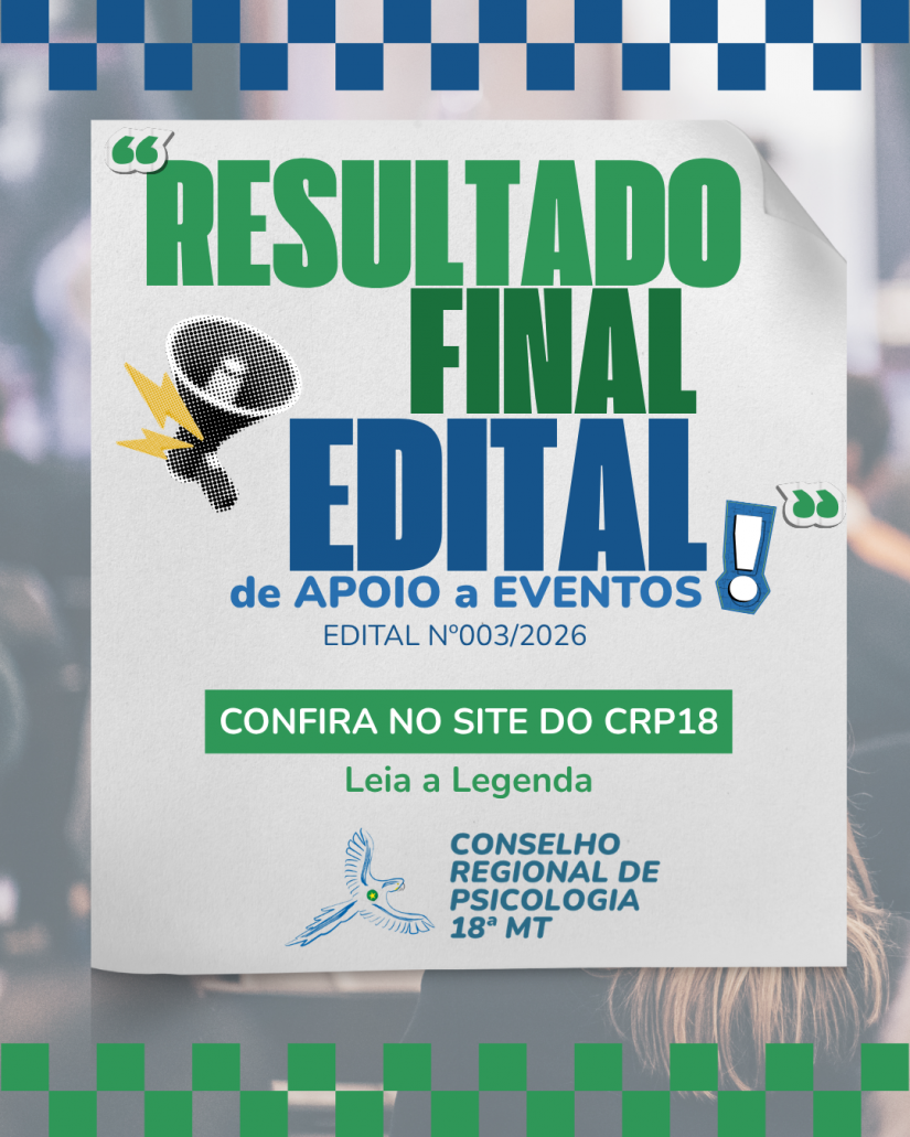 Resultado Final publicado do Edital nº 003/2026 de apoio a eventos.