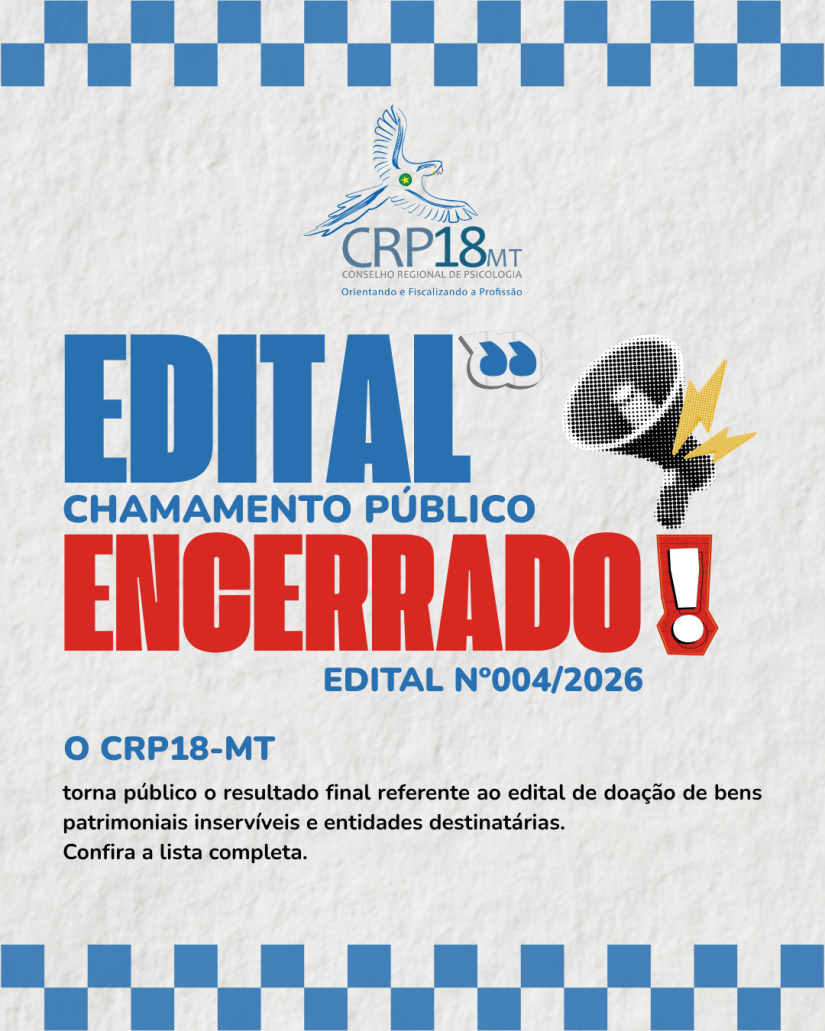 CRP18-MT publica resultado do Edital 004/2026