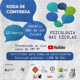 “Roda de Conversa” reúne profissionais para discussão sobre Psicologia nas Escolas