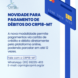 Conheça a Nova Modalidade de Pagamento via cartão de crédito ou débito