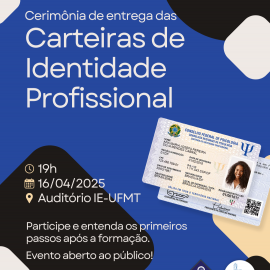 CRP18-MT realizará cerimônia de entrega das carteiras profissionais para novas psicólogas