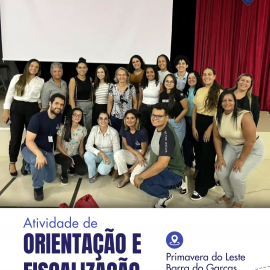 CRP18-MT realizou atividades de orientação e fiscalização presencial em Primavera do Leste e Barra do Garças