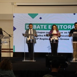 CRP18-MT realizou primeiro Debate Eleitoral entre chapas concorrentes ao Plenário do Conselho Regional de Psicologia da 18ª Região de Mato Grosso 2025