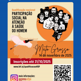 3ª Qualificação sobre Participação Social na Atenção à Saúde do Homem será realizada em Cuiabá