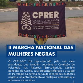 CRP18-MT participa da II Marcha Nacional das Mulheres Negras, realizada em Brasília