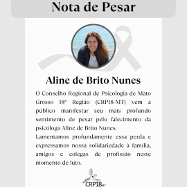 Nota de Pesar: Falecimento da psicóloga Aline de Brito Nunes