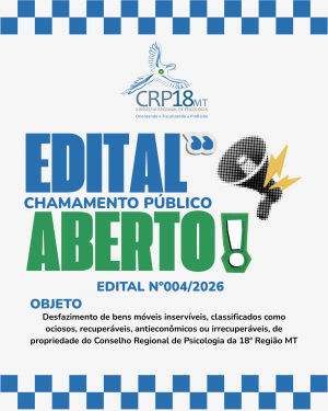 CRP18-MT abre Edital para doação de bens móveis inservíveis