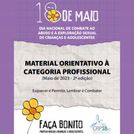 Material Orientativo |  Faça Bonito - proteja nossas crianças e adolescentes