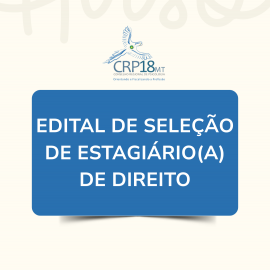 Edital de Seleção de Estagiária(o) de Direito