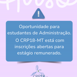 EDITAL Edital de Seleção de Estagiária(o) de Administração