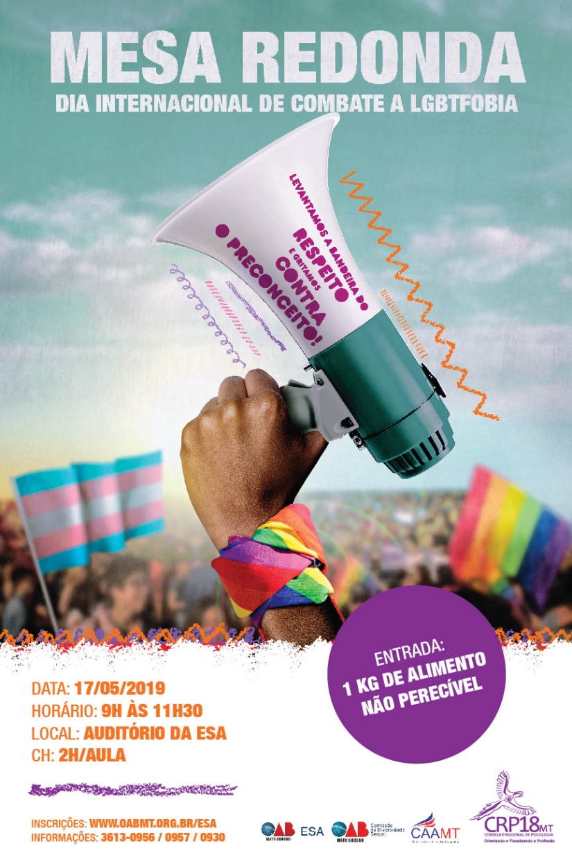Mesa Redonda: Dia Internacional de Combate à LGBTfobia