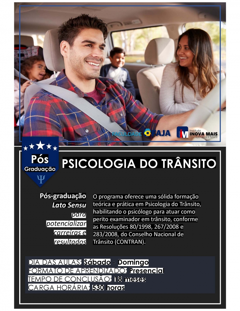 Pós-graduação Psicologia no Trânsito