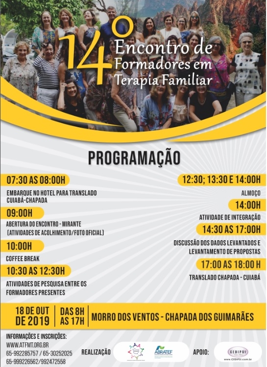 14° Encontro de Formadores em Terapia Familiar
