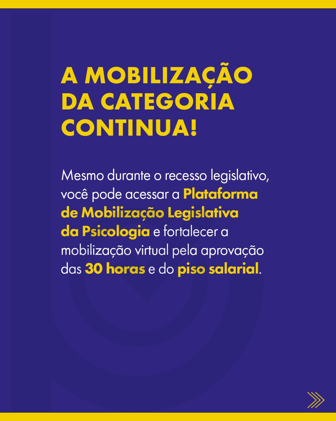 Psicologia intensifica mobilização nacional por piso salarial e jornada ...